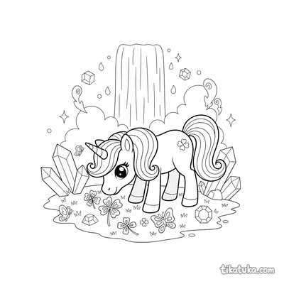 Unicorn Pony in Crystal Meadow