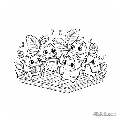 Mochi Musicians: The Strawberry Band