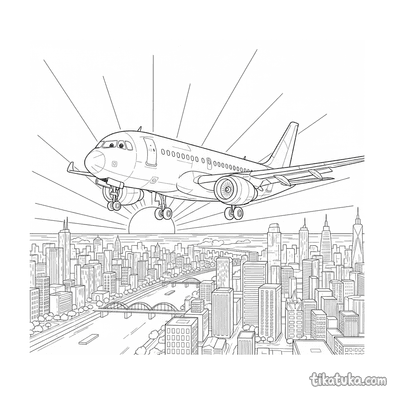 Airliner Landing Approach