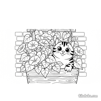 Morning Glory Vine in Window Box