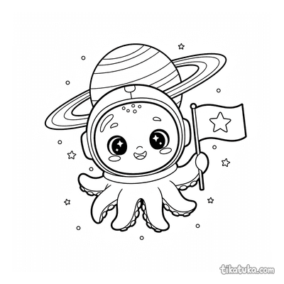 Octopus Bublik the Astronaut