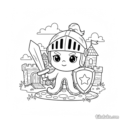 Octopus Bublik the Knight
