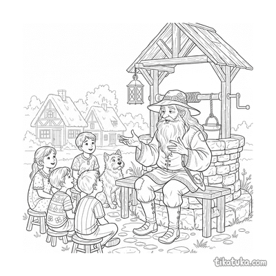 Old Storyteller at the Well