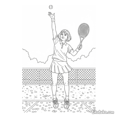 Tennis Serve Action