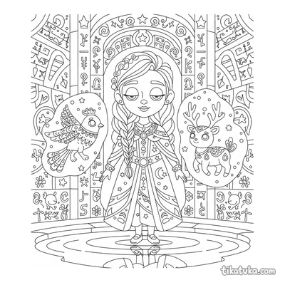Oracle Meeting Gods in Labyrinth Hall