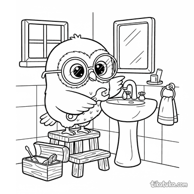 Owl Oof Fixing a Faucet