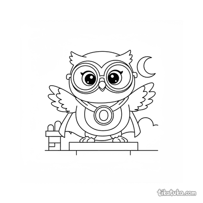Owl Oof the Superhero in a Cape