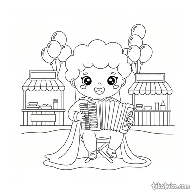 Accordion Player at the Festival