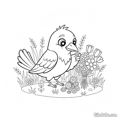Helping Crow in the Meadow
