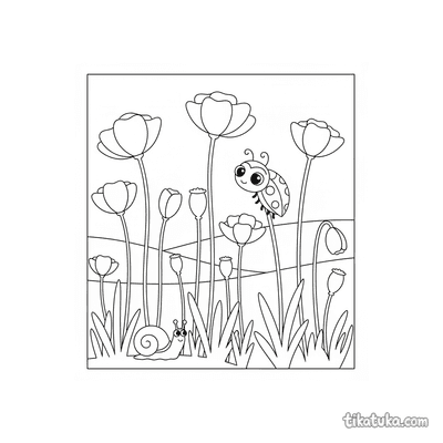 Paper-Cut Poppy Field