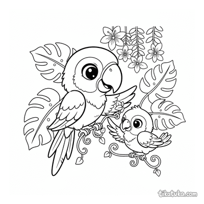 Parrot Helping a Friend
