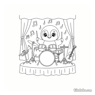 Penguin Marcel, Band Drummer