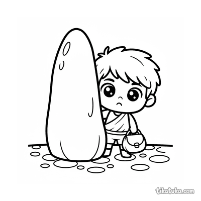 Boy Perseus Hiding in the Cave