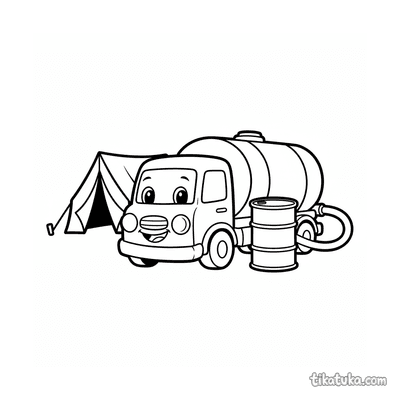 Plush Fuel Truck at Supply Tent