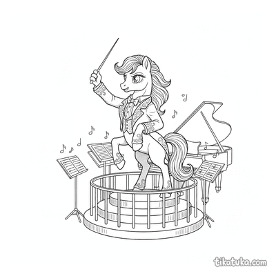 Pony Conductor in Orchestra Pit