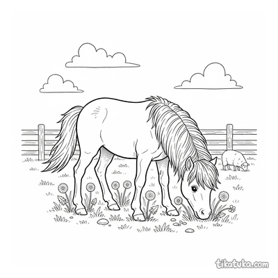 Pony Foal in the Pasture