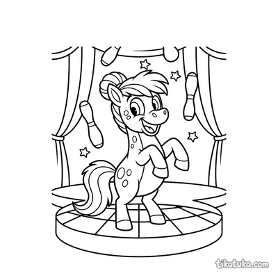 Pony Juggler Stage Performance