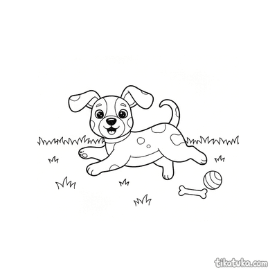 Puppy Chasing Its Tail