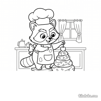 Raccoon Shmyak the Baker