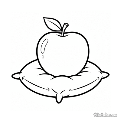 Apple on Cushion