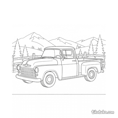 Retro Pickup at Viewpoint
