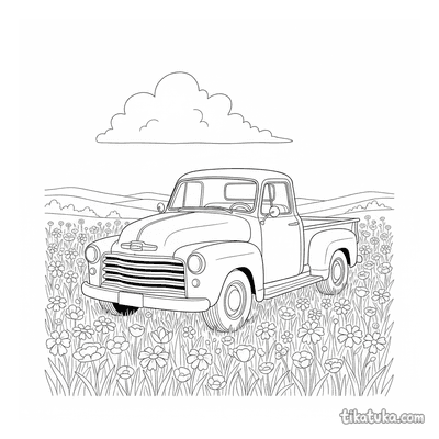 Retro Pickup Truck