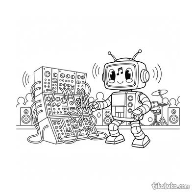 Retro Robot Synth Player