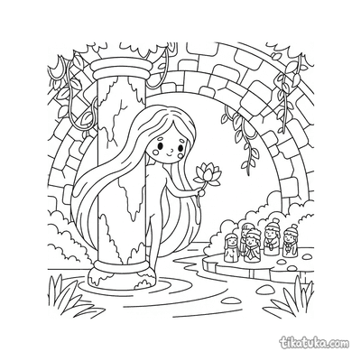River Nymph at the Ruined Bridge