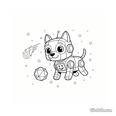 Robot Dog Fetching Space Debris