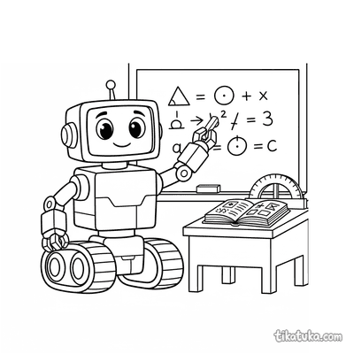 Robot Math Tutor at the Blackboard