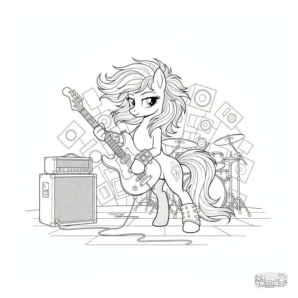 Rock Pony Guitarist on Stage