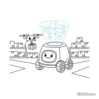 Rolling Delivery Bot Checking Map