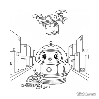 Custodian Robot Sweeping