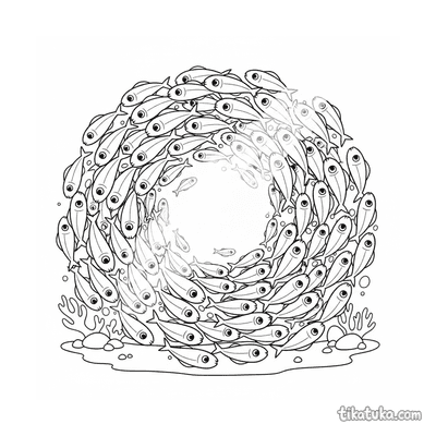 School of Silver Fish