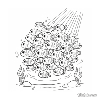 School of Fish in a Sunbeam