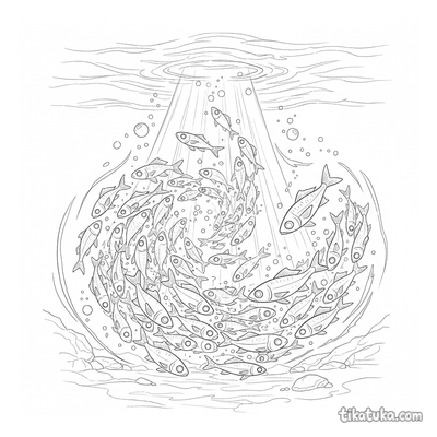 School of Fish in Sunbeam