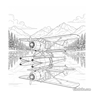Seaplane on a Lake