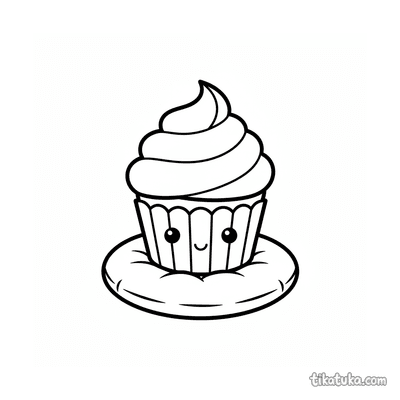 Simple Cupcake on Cushion