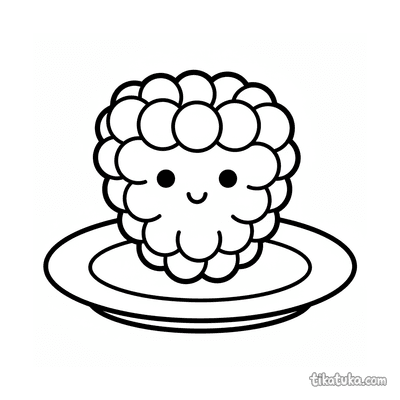 Raspberry on a Plate for Toddlers