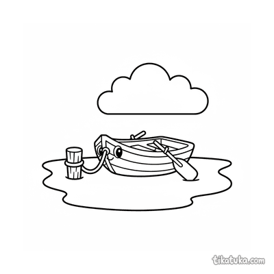 Simple Rowboat at the Dock