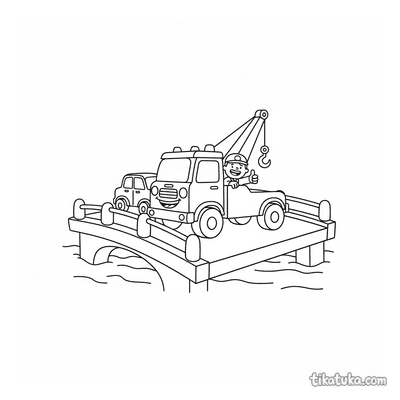 Tow Truck on the Bridge