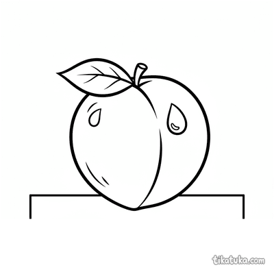 Peach with Dewdrop