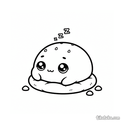 Sleepy Strawberry Mochi Napping
