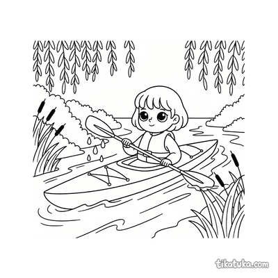 Kayak on Misty River