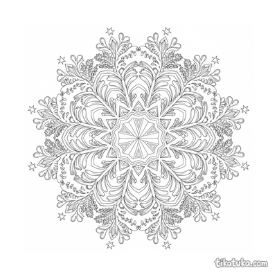 Snowflake Crystal Mandala