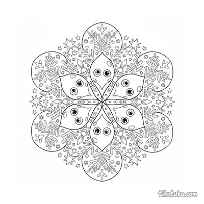 Snowflake Crystal Mandala