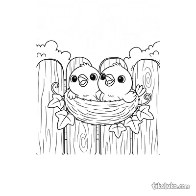 Sparrow Chicks in Nest