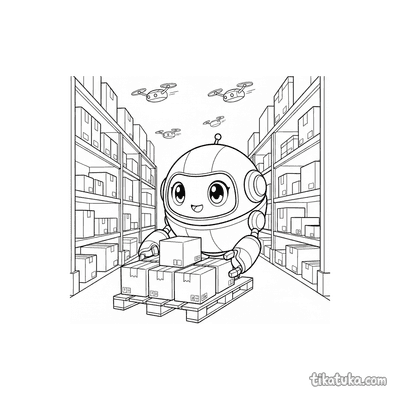 Spherical Robot Rolling a Pallet