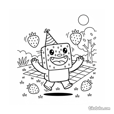 Square Monster Juggling Berries