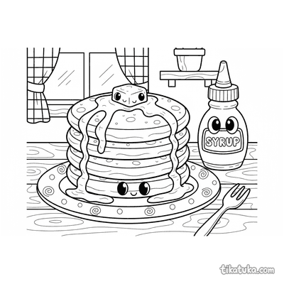 Stack of Fluffy Pancakes